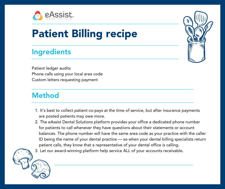 dental billing outsourcing patient billing recipe eAssist dental billing outsourcing patient billing recipe eAssist