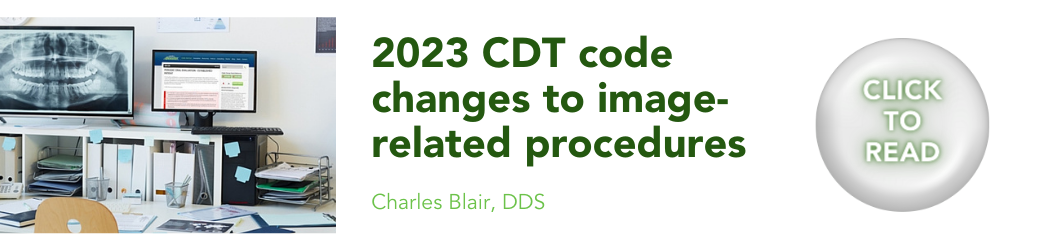 2023 CDT code changes to image-related procedures